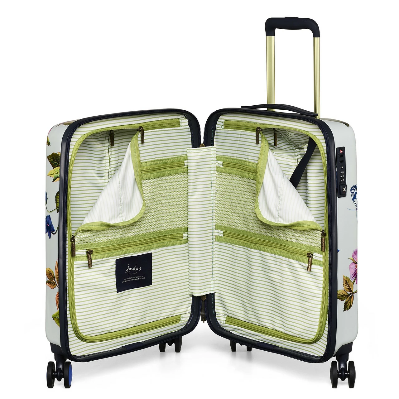 Joules Hard Side 4 Wheel Cabin Suitcase - 54cm - Image 12