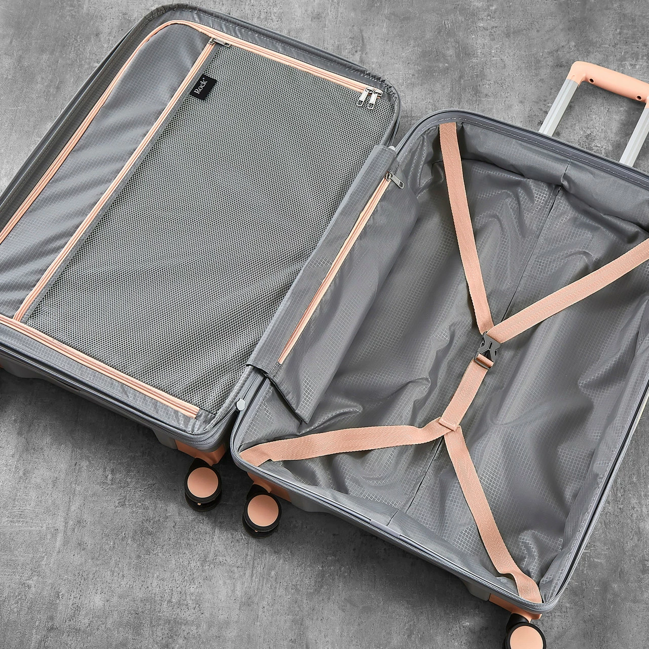 Rock Tulum 4 Wheel Exp Cabin Suitcase - 55cm - Image 20