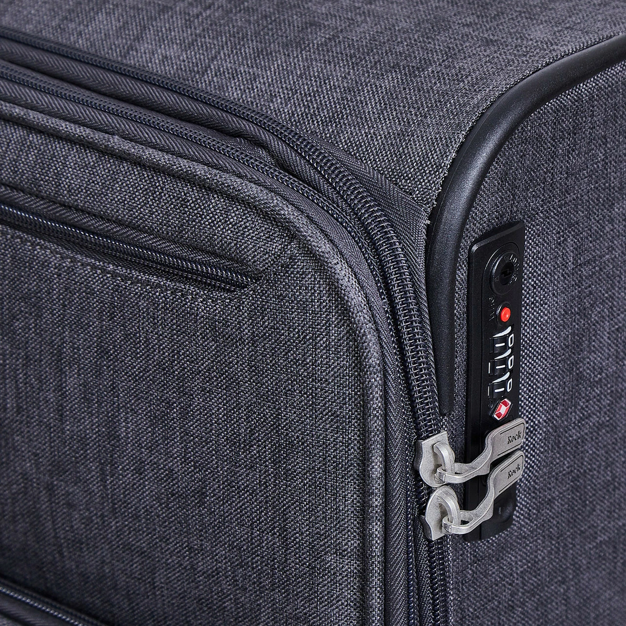 Rock Rocklite DLX 4 Wheel Expandable Medium Suitcase - 68cm - Image 5