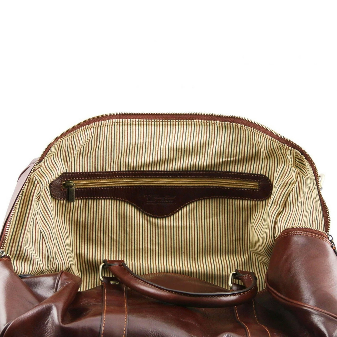 Tuscany Leather Duffle Bag With Rear Pocket Small - 42cm - Image 7