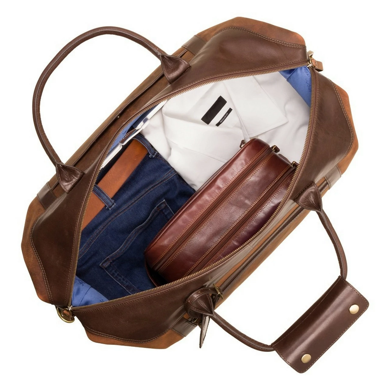 Visconti Voyager Leather Holdall Cabin Size - 55cm - Image 5