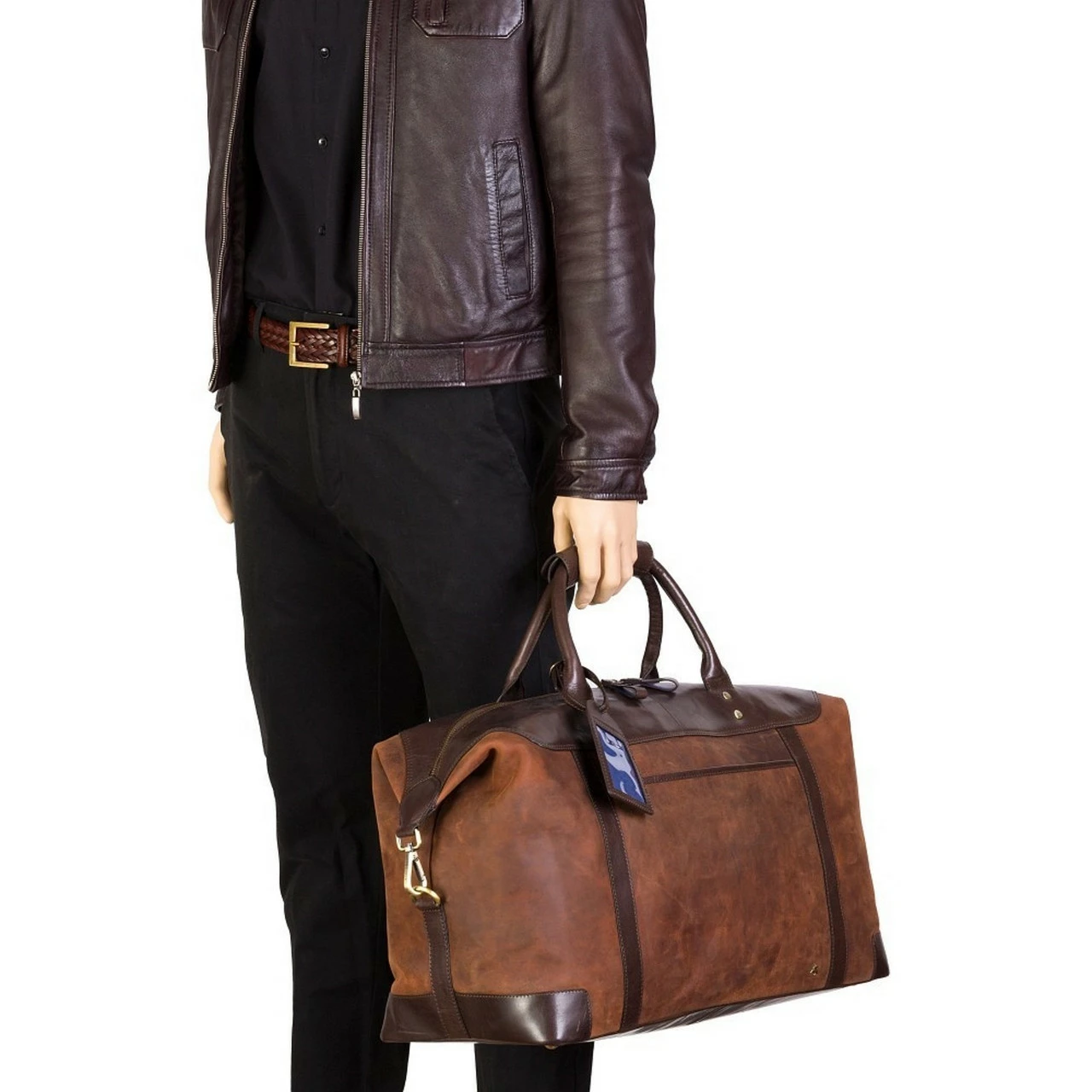Visconti Voyager Leather Holdall Cabin Size - 55cm - Image 16